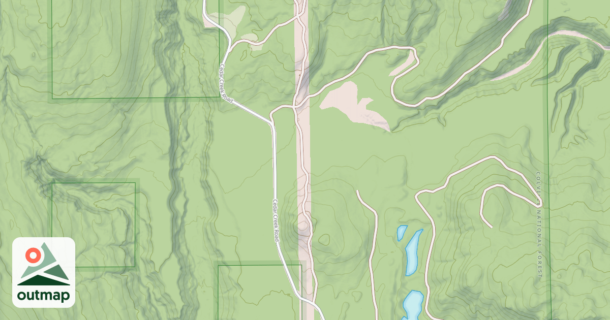 Map of USFS Motor Vehicle Use Map Roads {285B6B76-C1E3-46AC-95B8-9ECA60AAAA5C}