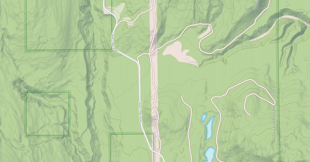 Map preview of USFS Motor Vehicle Use Map Roads {285B6B76-C1E3-46AC-95B8-9ECA60AAAA5C}