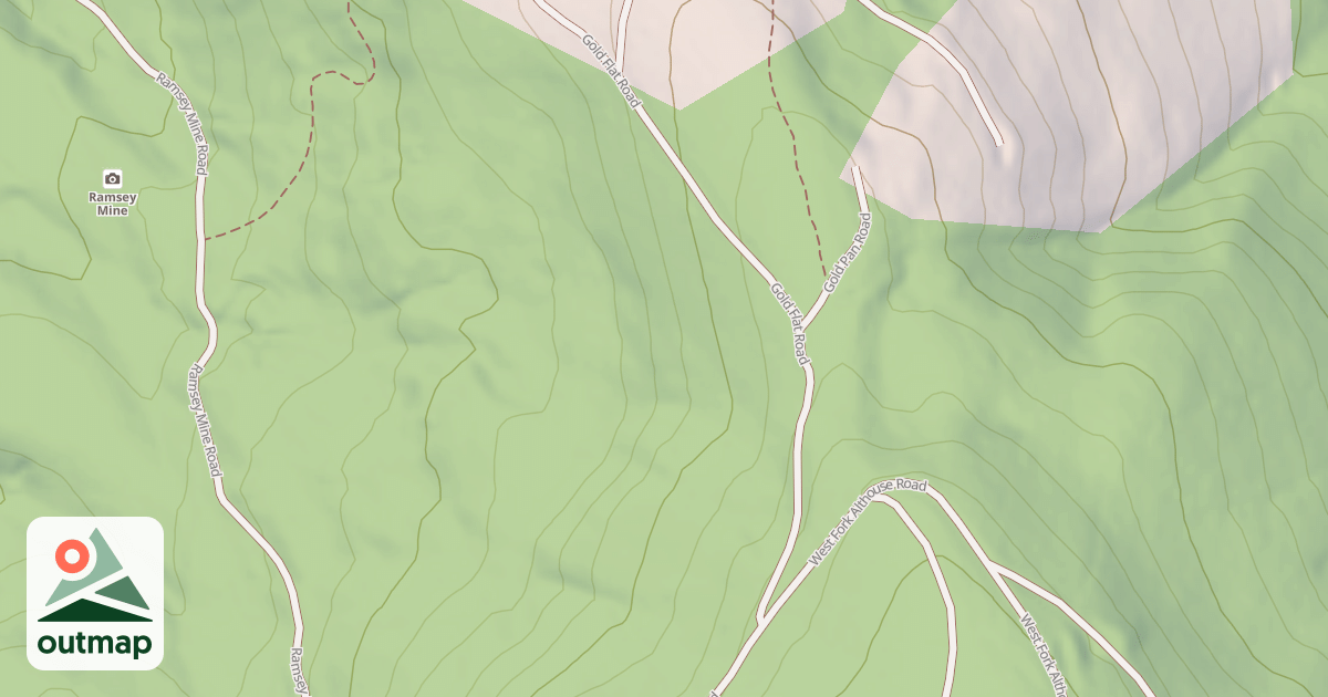 Map of GOLD FLAT