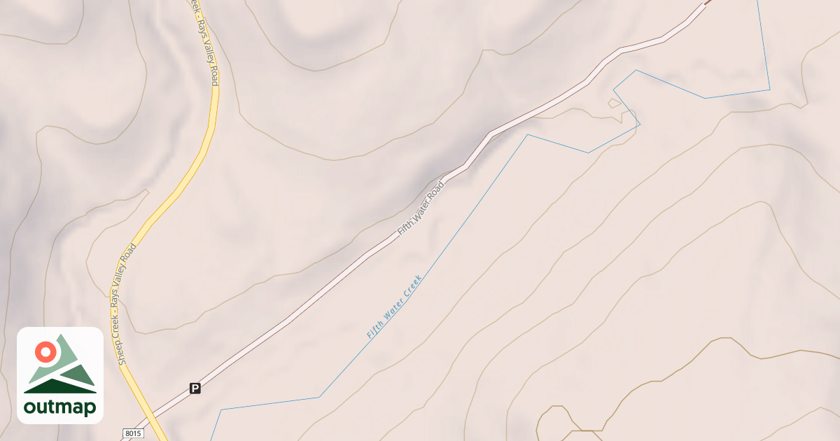 Map of FIFTH WATER
