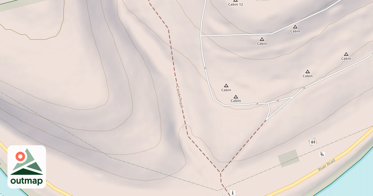 Map of Cook Forest State Park Trails