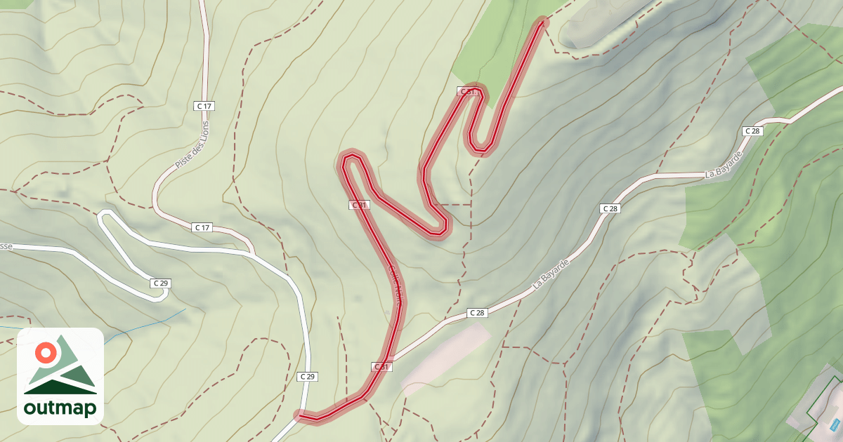 Map of Colle Noire