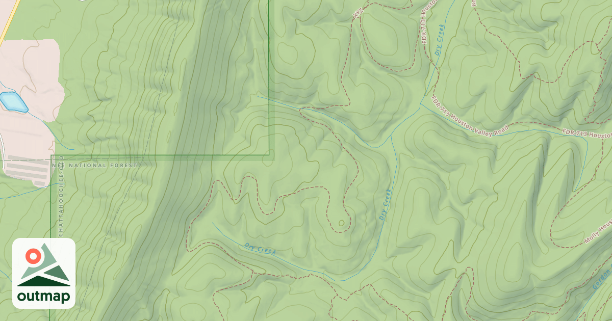 Map of USFS Motor Vehicle Use Map Trails 15968