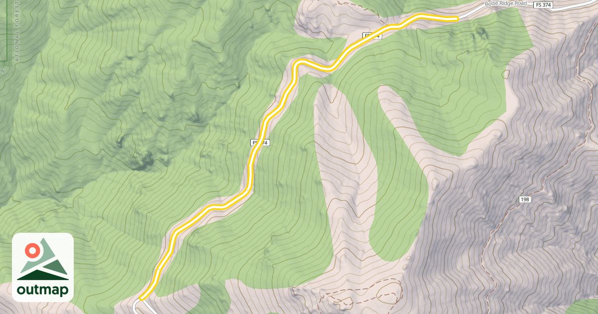 Map of Mores Mountain Extension