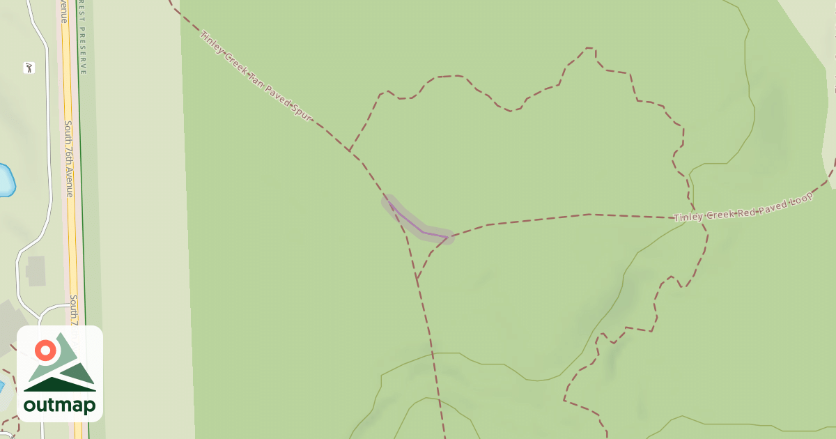 Map of Tinley Creek Tan Paved Spur