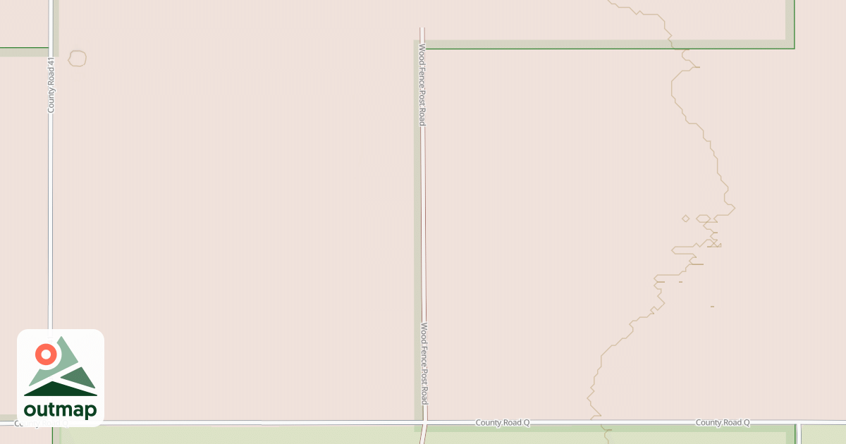 Map of WOOD FENCE POST