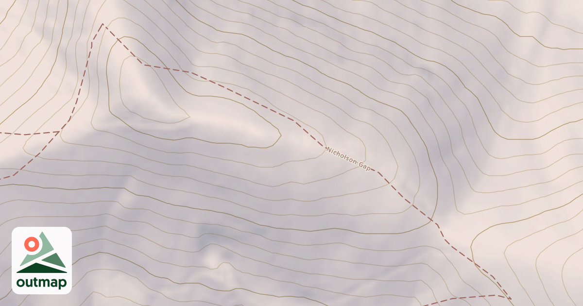 Map of Nicholson Gap