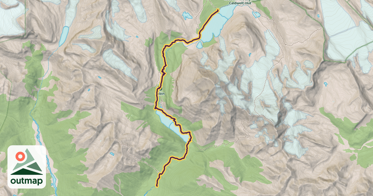 Map of Berg Lake Trail