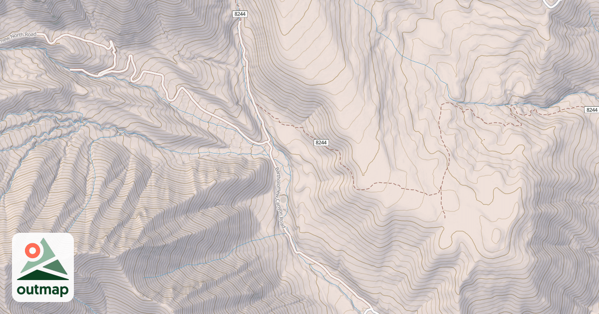 Map of BARTHOLOMEW CANYON