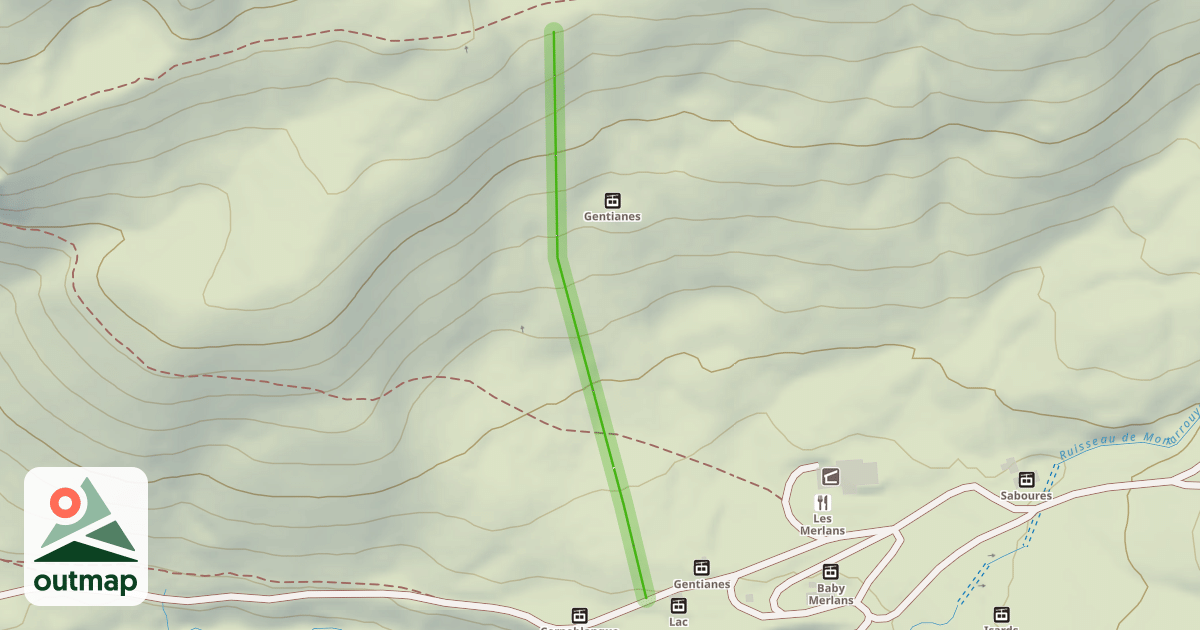 Map of Gentianes