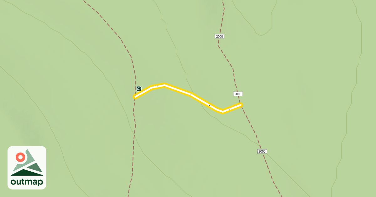 Map of Brown Mountain Shelter