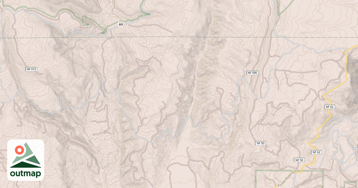 Map of USFS Motor Vehicle Use Map Roads {AA8B5F21-92C5-45DF-8718-13EBE8614AD9}