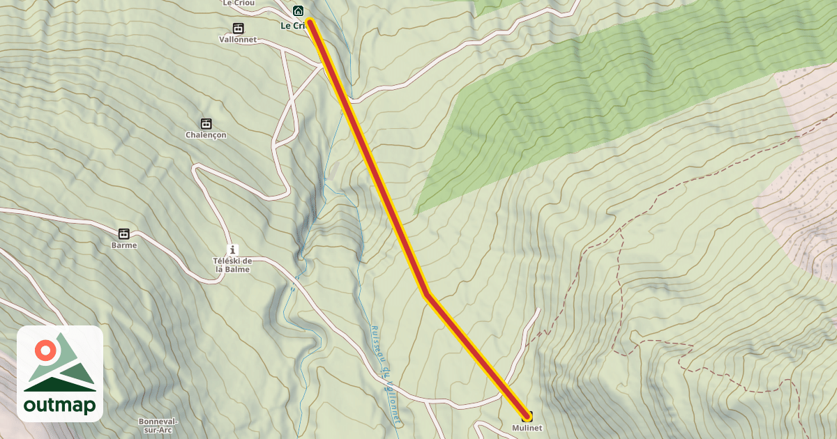 Map of Mulinet