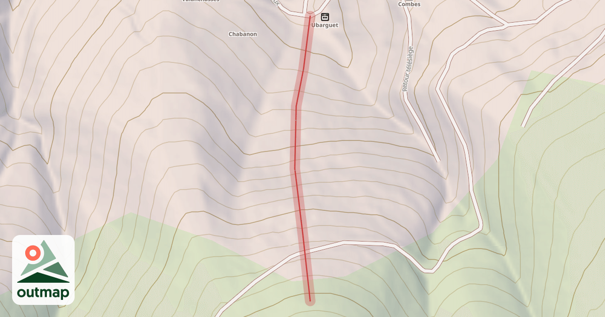 Map of L'Ubarguet Noire