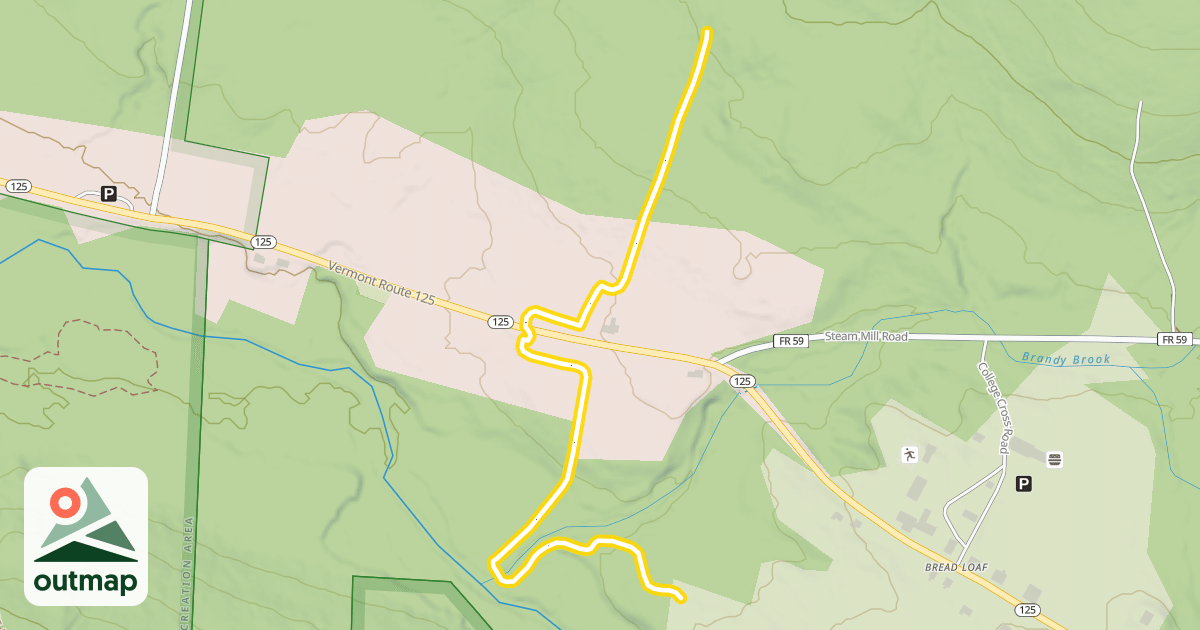 Map of Brandy Brook