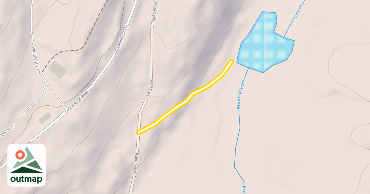 Map of Max's Pond