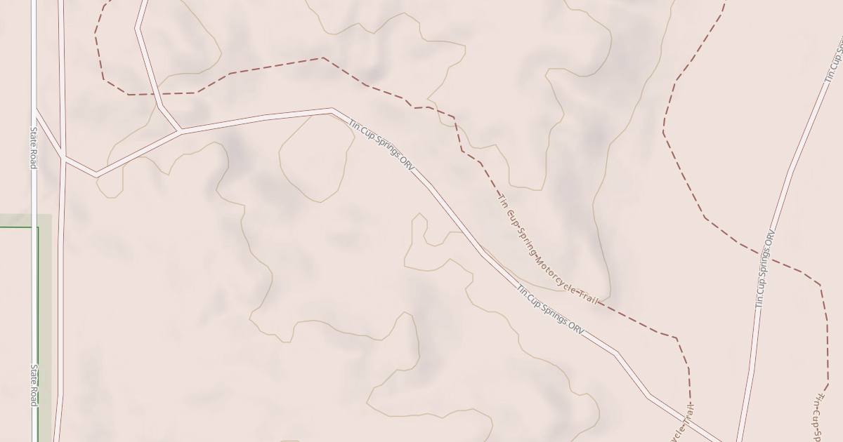 Map preview of Tin Cup Spring Motorcycle Trail