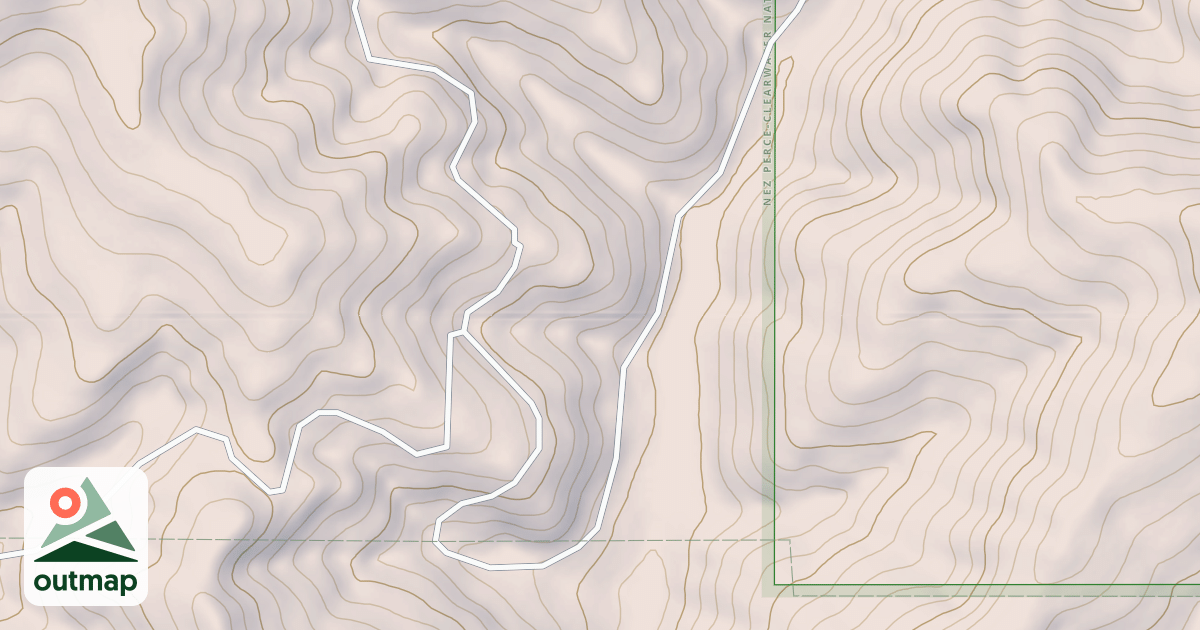Map of EAST FORK MEADOW CREEK