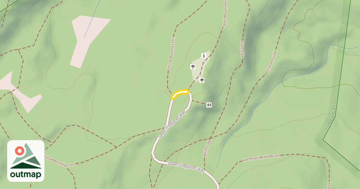 Map of Seven Fireplaces Way