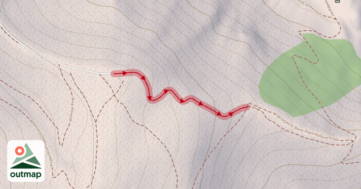 Map of Twin Lakes Trail/Skid Marks