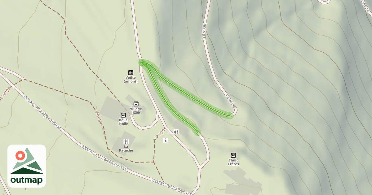 Map of Accès Thuit-Crêtes