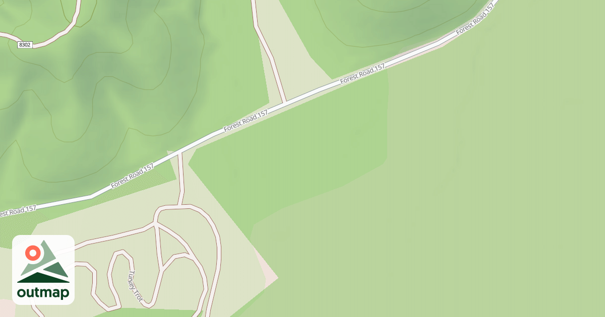 Map of OHV PT F CAMPING AREA ACCESS