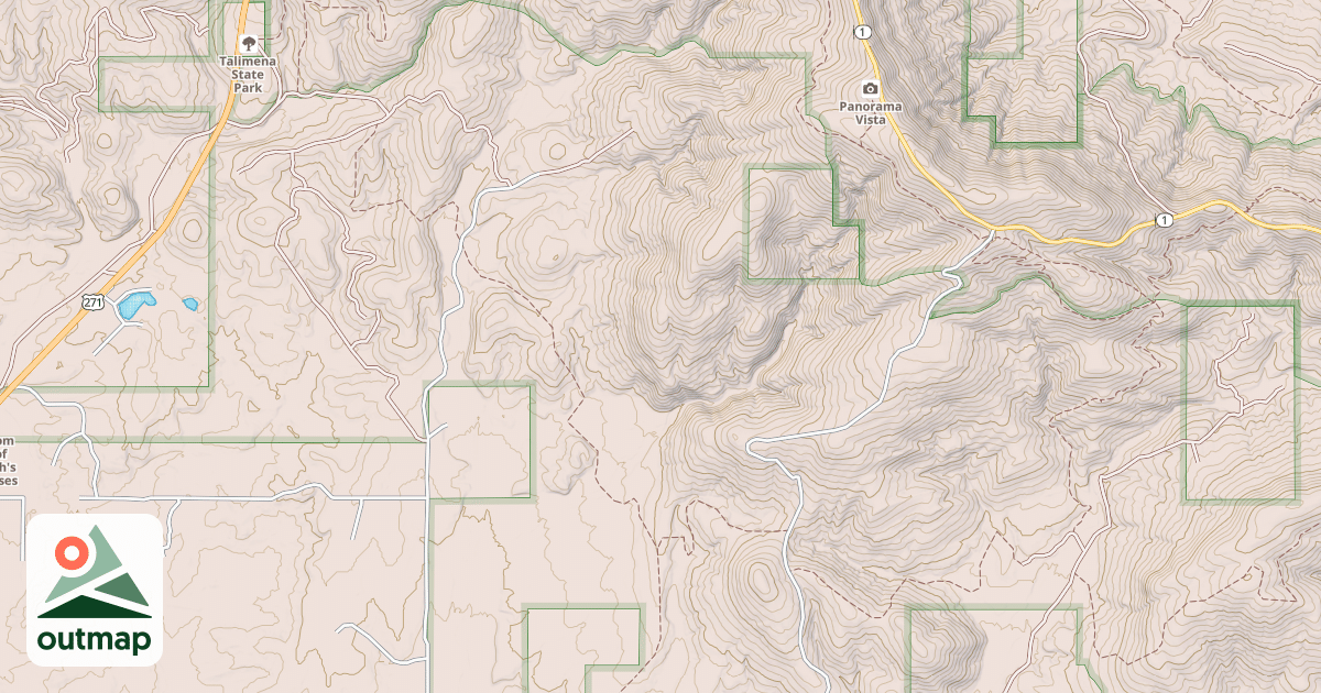 Map of CHOCTAW NATION TRAIL