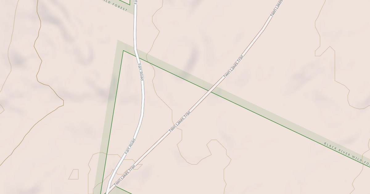 Map preview of Twin Lakes Trail