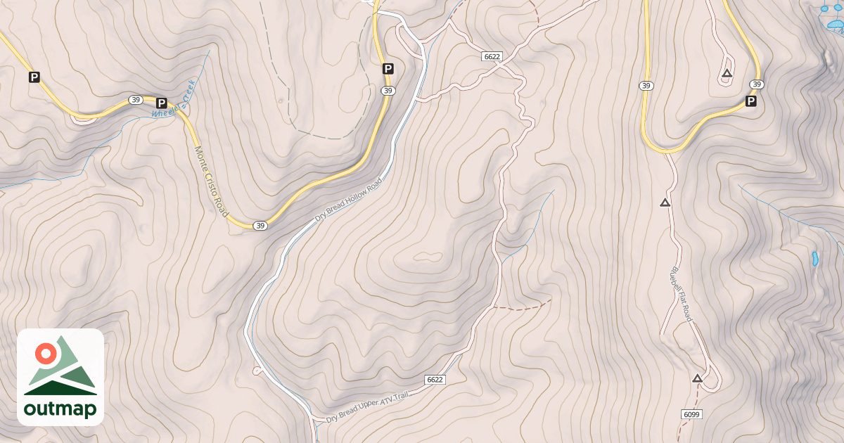 Map of DRY BREAD UPPER ATV TRAIL
