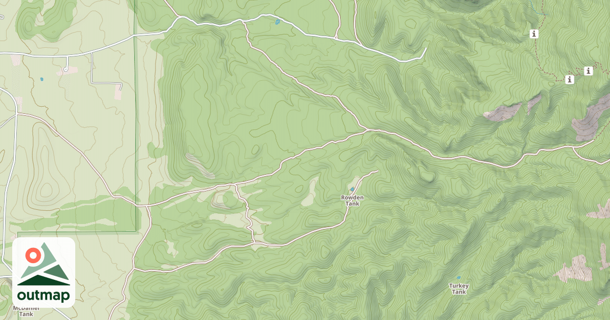 Map of MILL CANYON