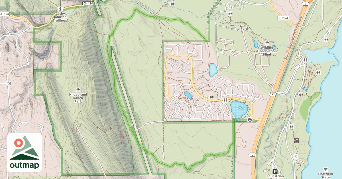 Map of Two Brands Trail