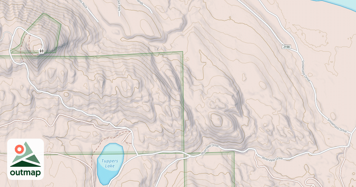 Map of Double Arrow Lookout