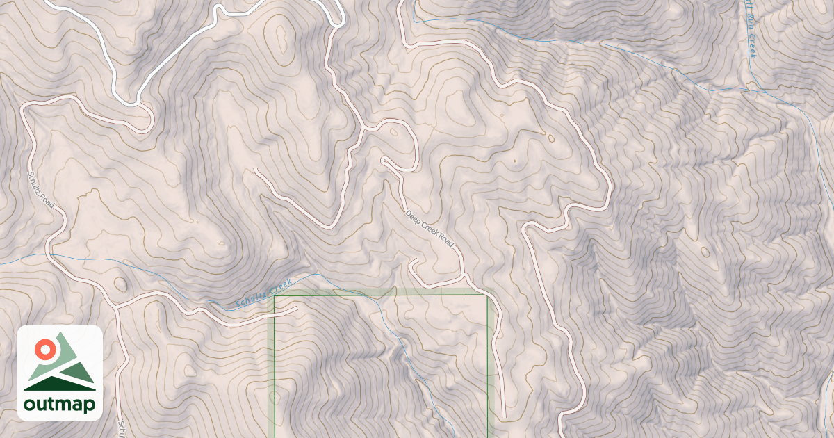 Map of DEEP CREEK