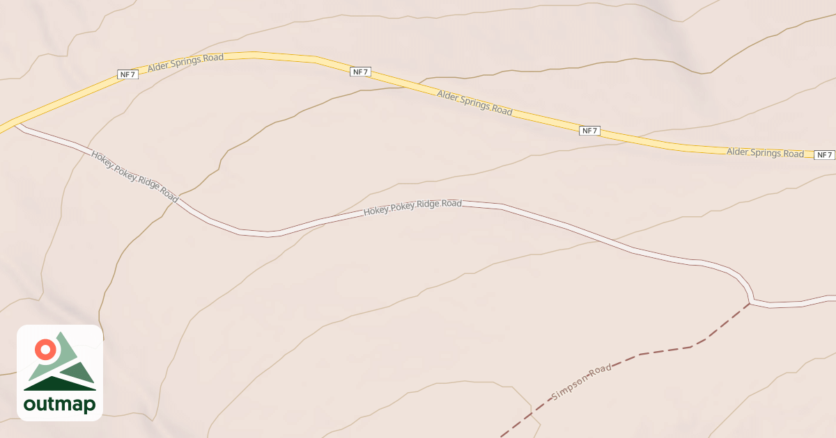 Map of HOKEY POKEY RIDGE