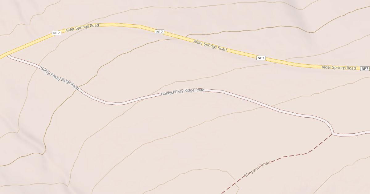 Map preview of HOKEY POKEY RIDGE