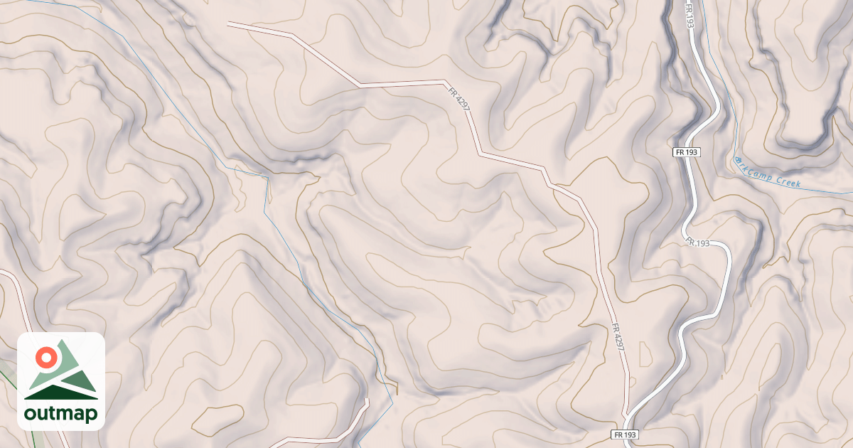 Map of CURD RIDGE