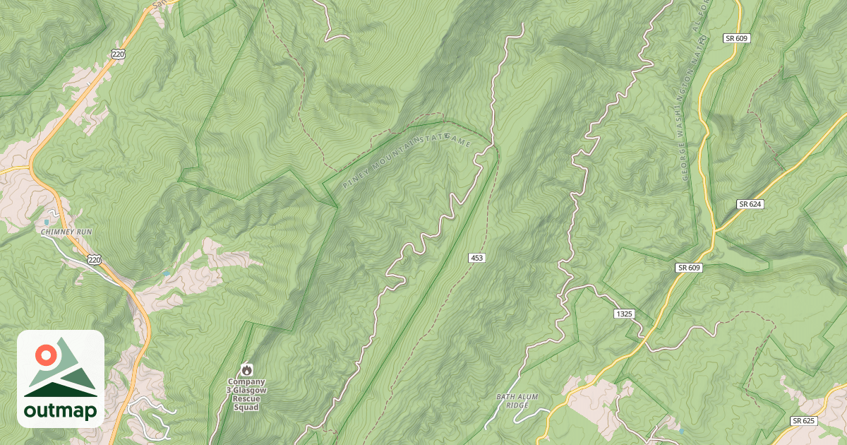 Map of JORDAN RUN
