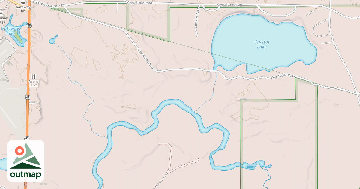 Map of Vilas County Snowmobile