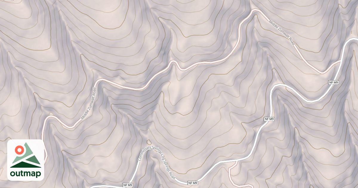 Map of MIDDLE ZUMWALT