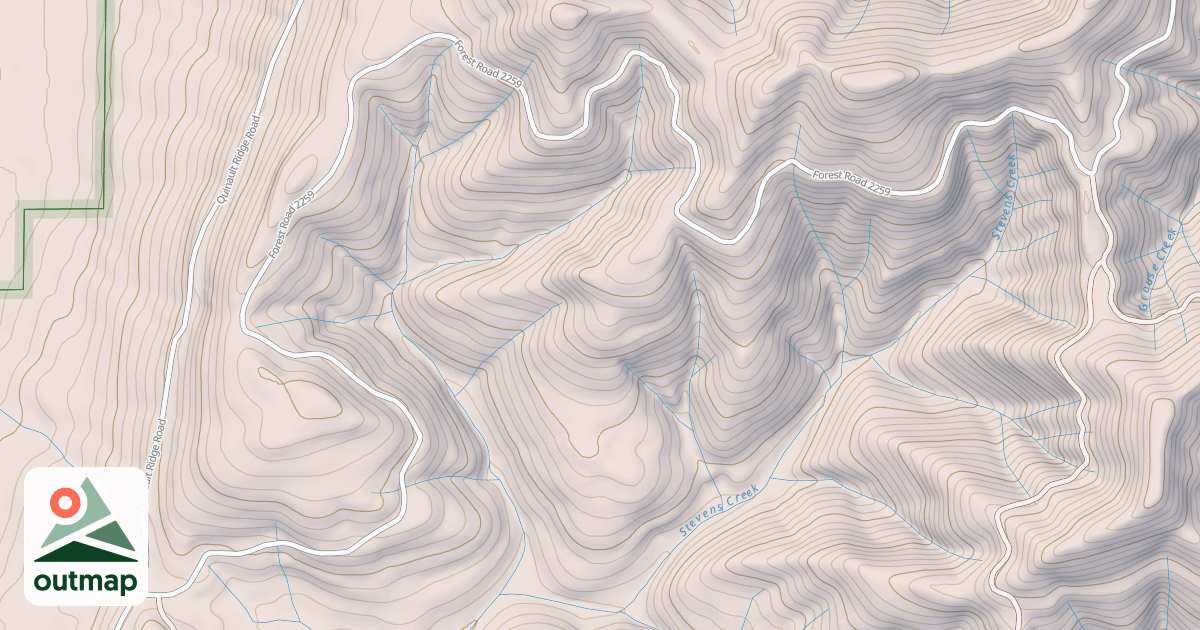 Map of USFS National Forest System Roads {EE5DBDDA-9100-42AF-9884-14E6C5B3590D}