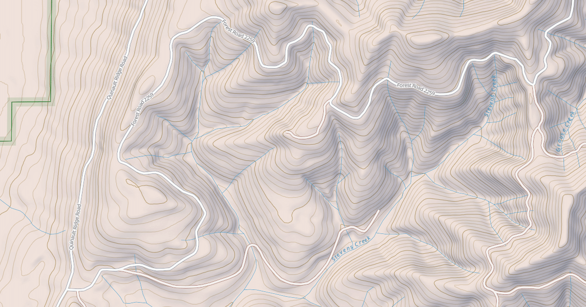 Map preview of USFS National Forest System Roads {EE5DBDDA-9100-42AF-9884-14E6C5B3590D}