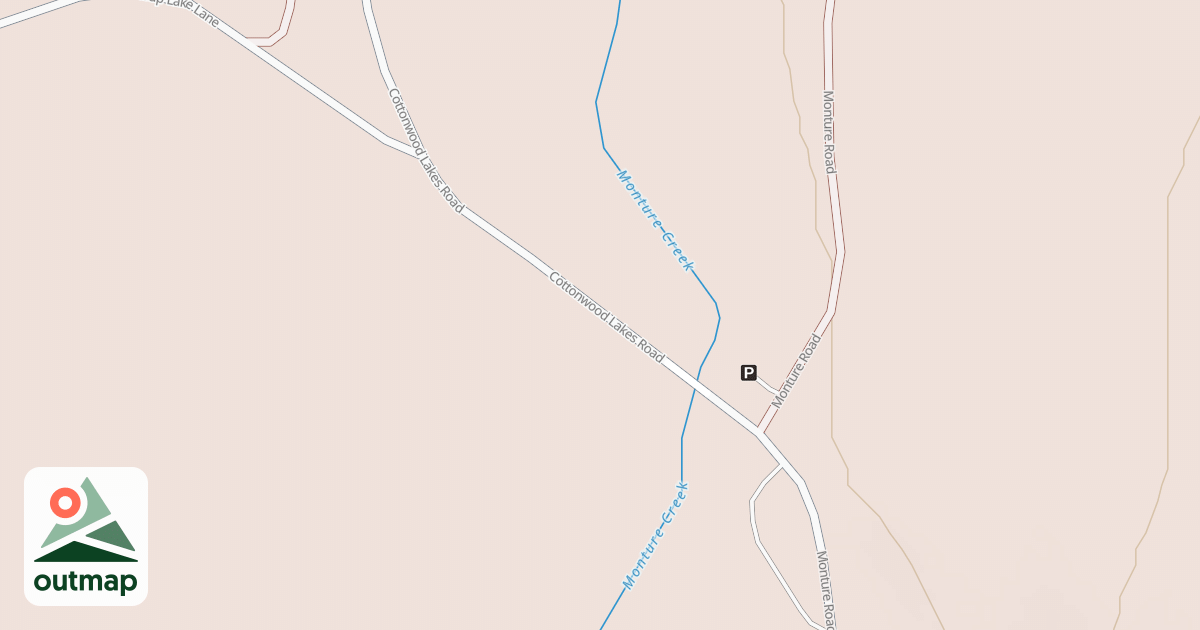 Map of COTTONWOOD LAKES