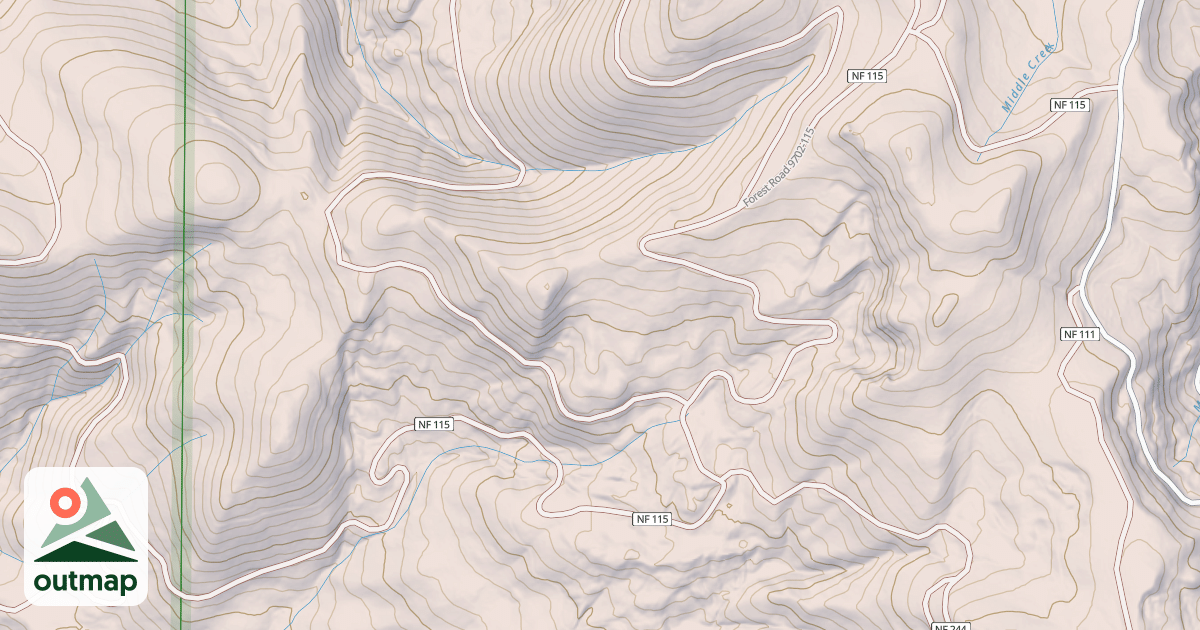 Map of DICKEY CREEK