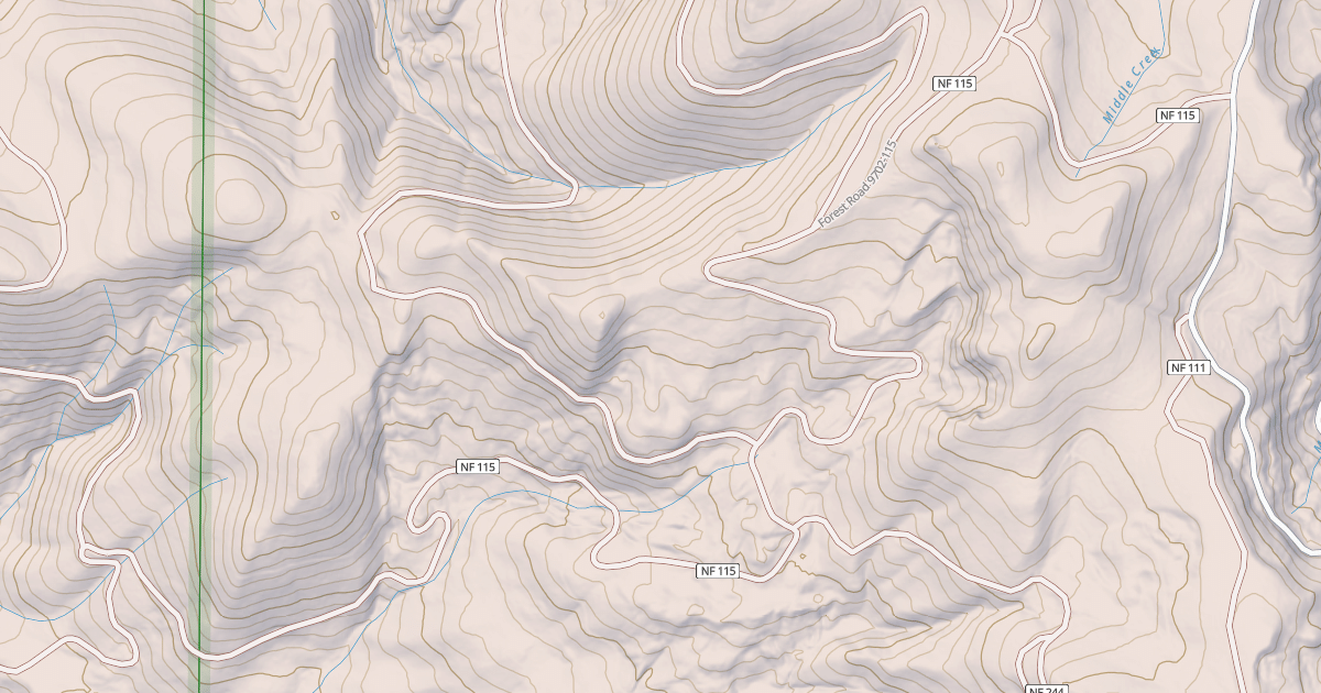Map preview of DICKEY CREEK