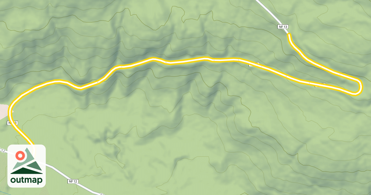 Map of Forest Road 13