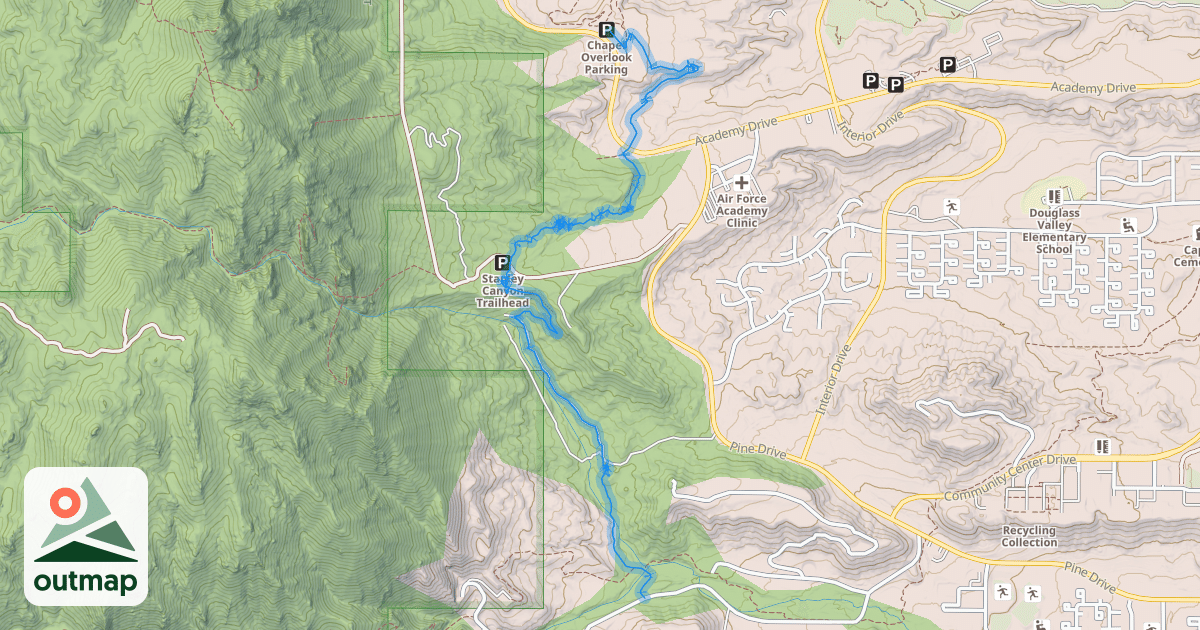 Map of Falcon Trail