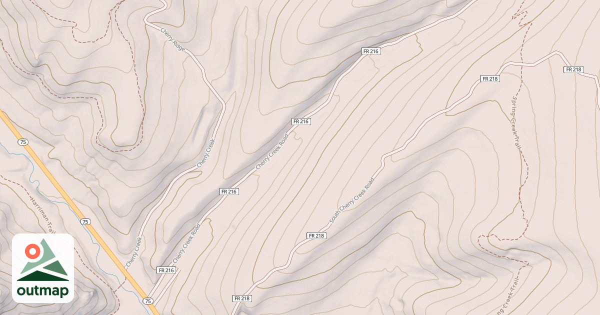 Map of CHERRY CREEK
