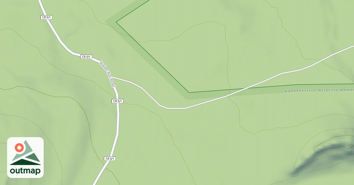 Map of CAPON FURNACE - EAST