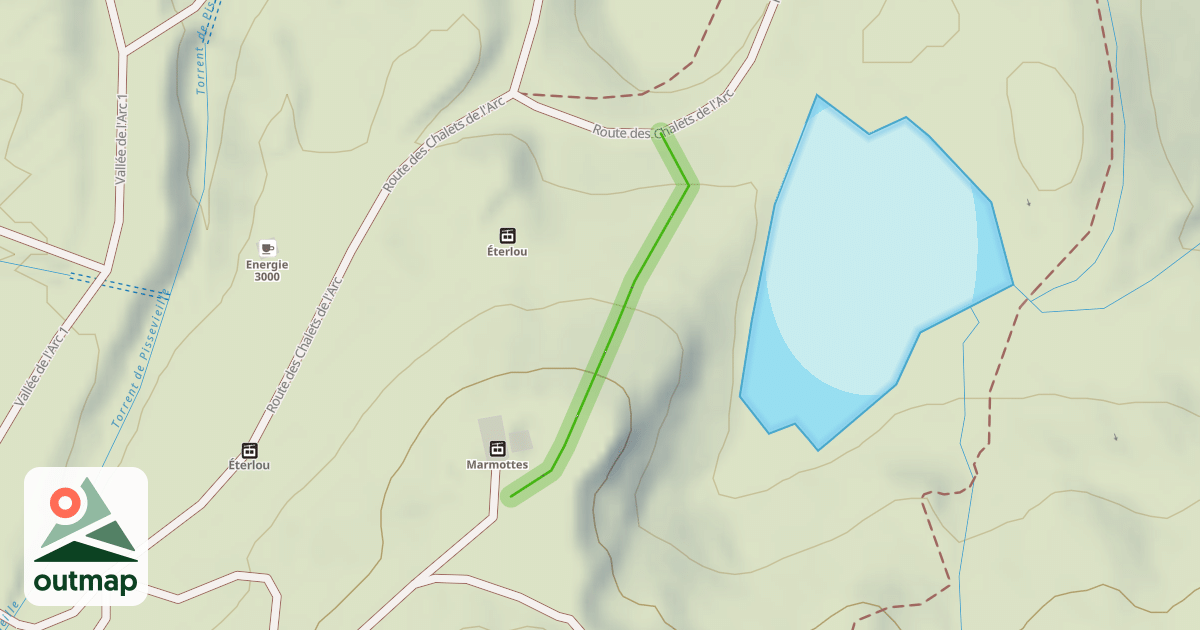 Map of Accès Arc 2000