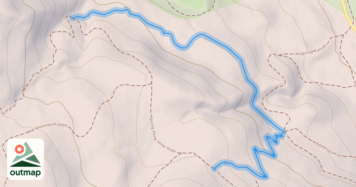 Map of Spring Pond Loop Trail